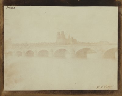 The Bridge of Orleans from the South Bank of the Loire by William Henry Fox Talbot